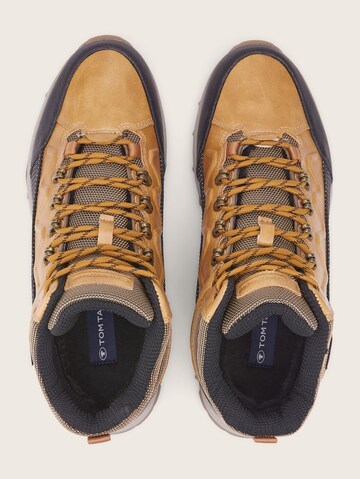 Bottines à lacets TOM TAILOR en marron