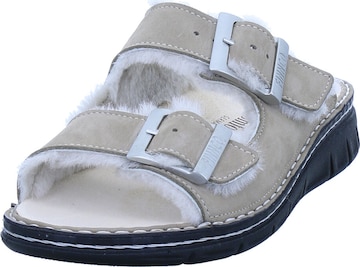 Finn Comfort Pantoletten 'Oestersund' in Grau: Vorderseite