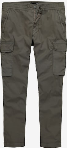 Men Plus Regular Cargobroek in Grijs: voorkant