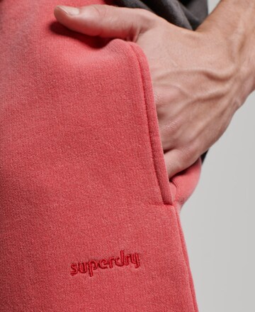 Regular Pantalon Superdry en rouge