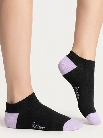 footstar Ankle Socks 'Color Pop' in Purple: front