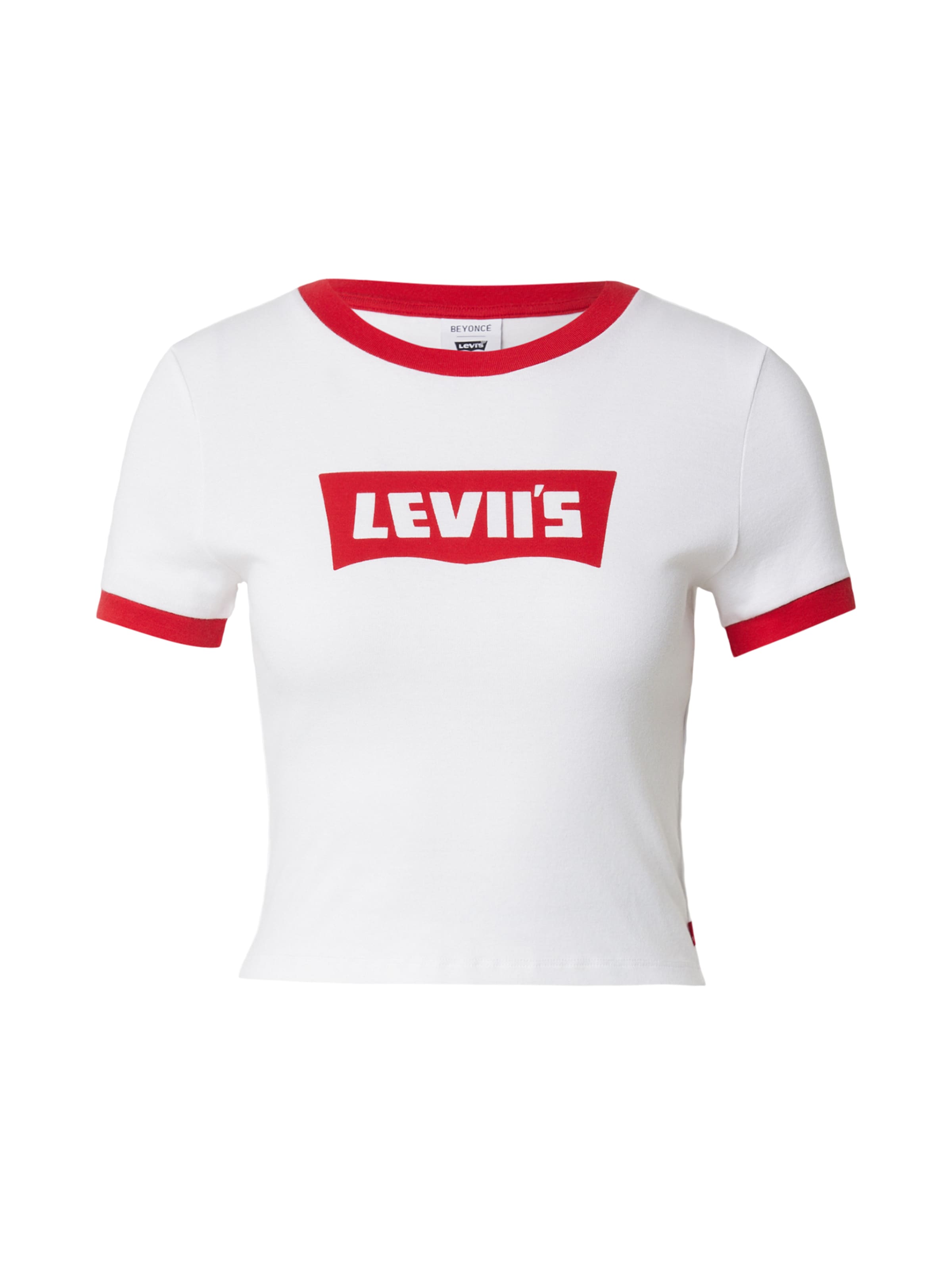 LEVI'S ® T-Shirt 'Essential' in knallrot / weiß, Produktansicht