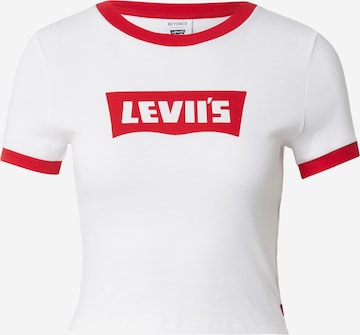 balts LEVI'S ® T-Krekls 'Essential': no priekšpuses