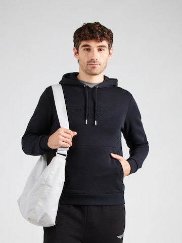 Hackett London Sweatshirt 'AM EMBOSSED' in Schwarz: Vorderseite