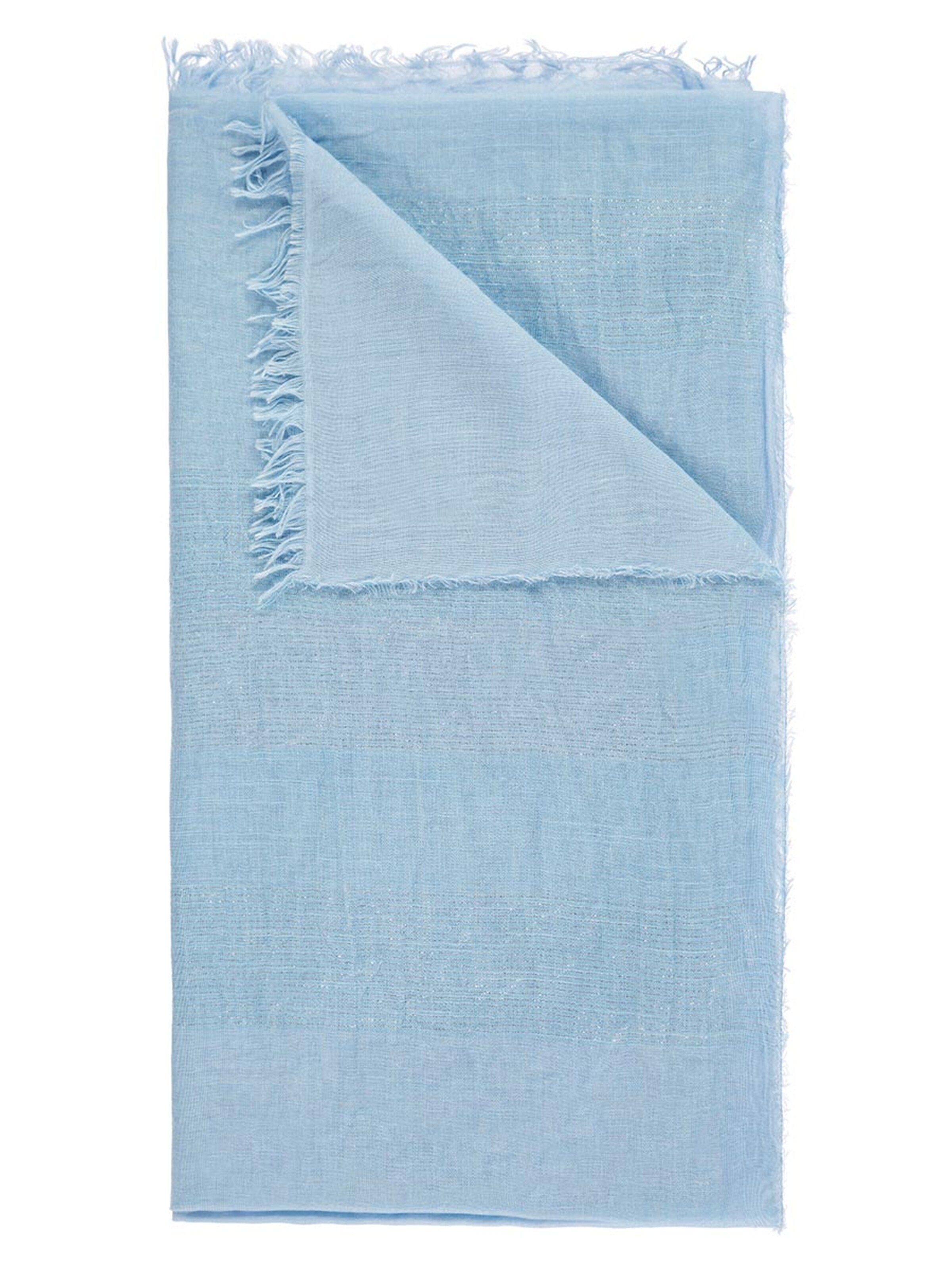 Passigatti Wrap 'Schal m. Silber-Lurexeffekten' in Blue