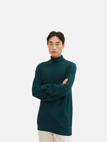 TOM TAILOR Sweater in Green