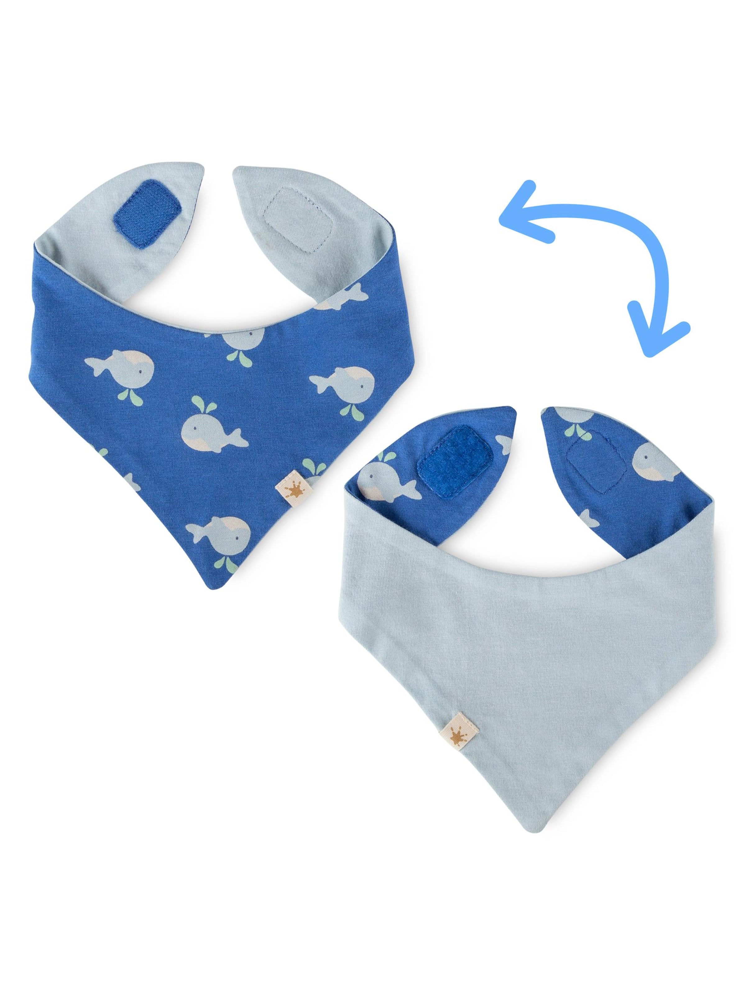 SIGIKID Scarf 'Wendehalstuch Classic Baby' in Blue: front