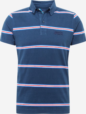 Superdry Shirt 'Academy' in Blauw: voorkant