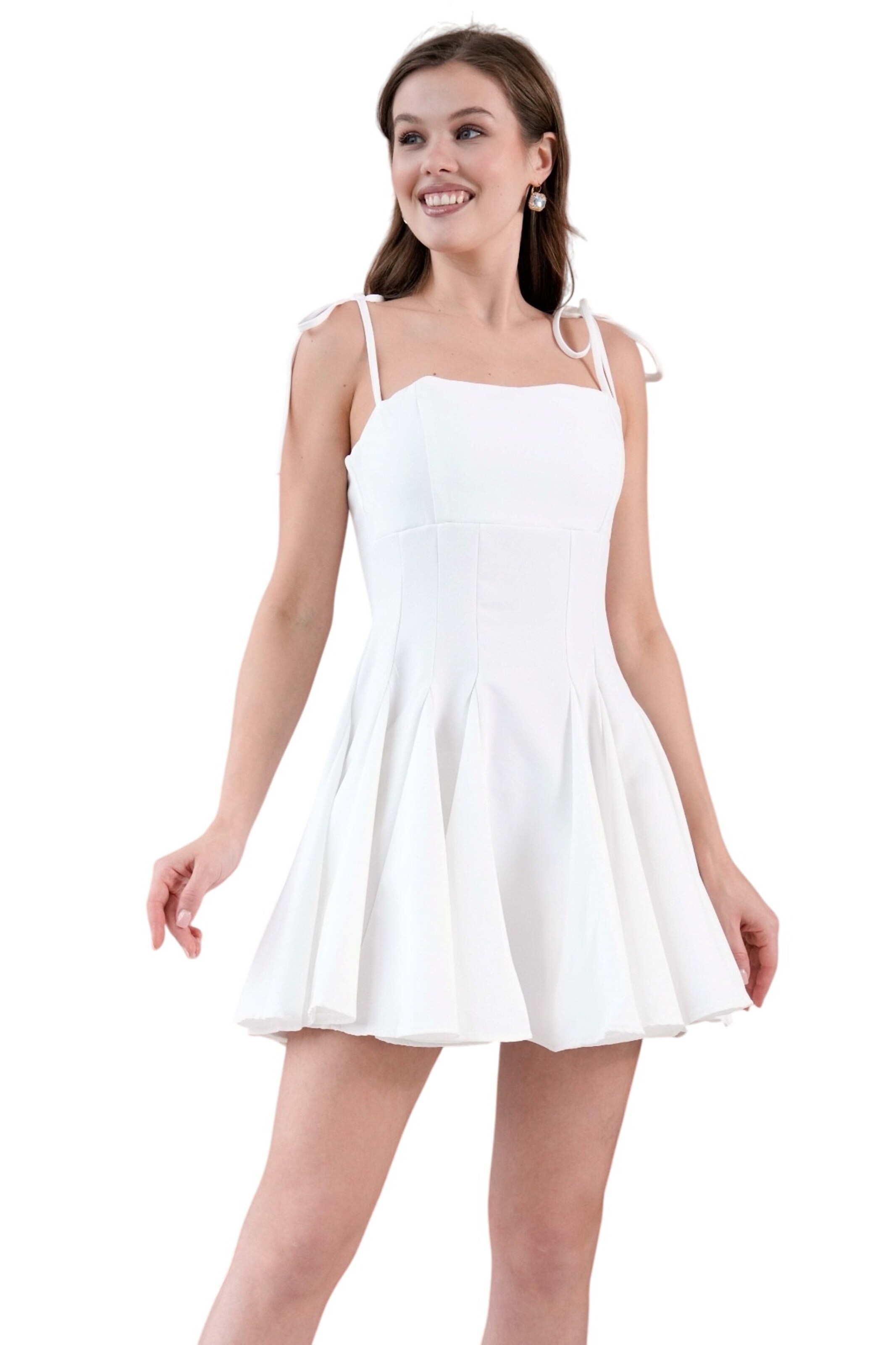 WOMAN VISION Kleid in Weiß: Vorderseite