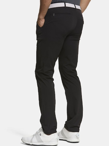 MEYER Slimfit Hose 'Augusta' in Schwarz