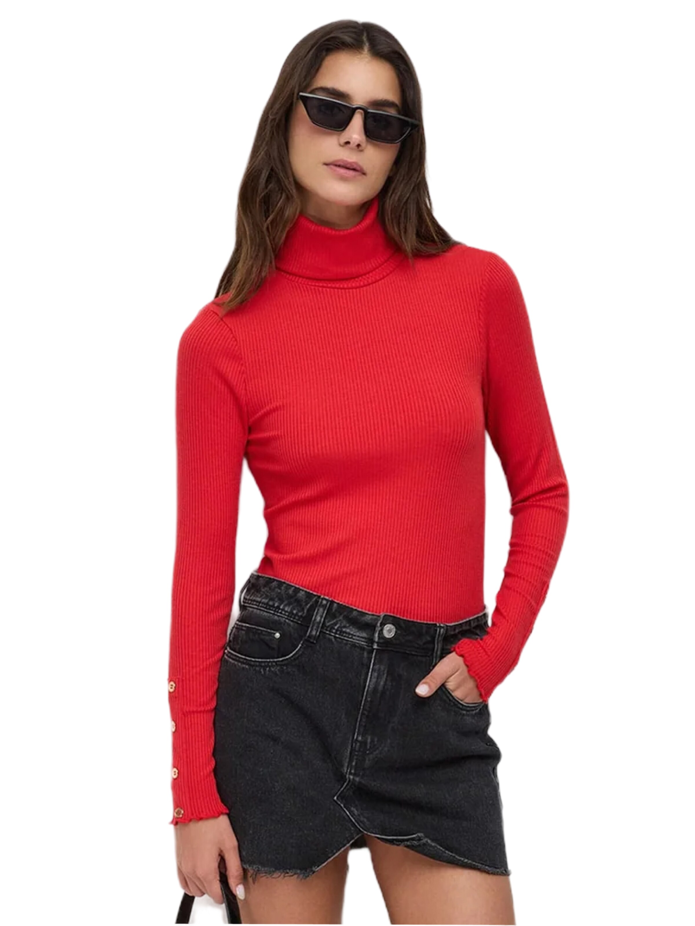 T-shirt No Matter What en rouge : devant