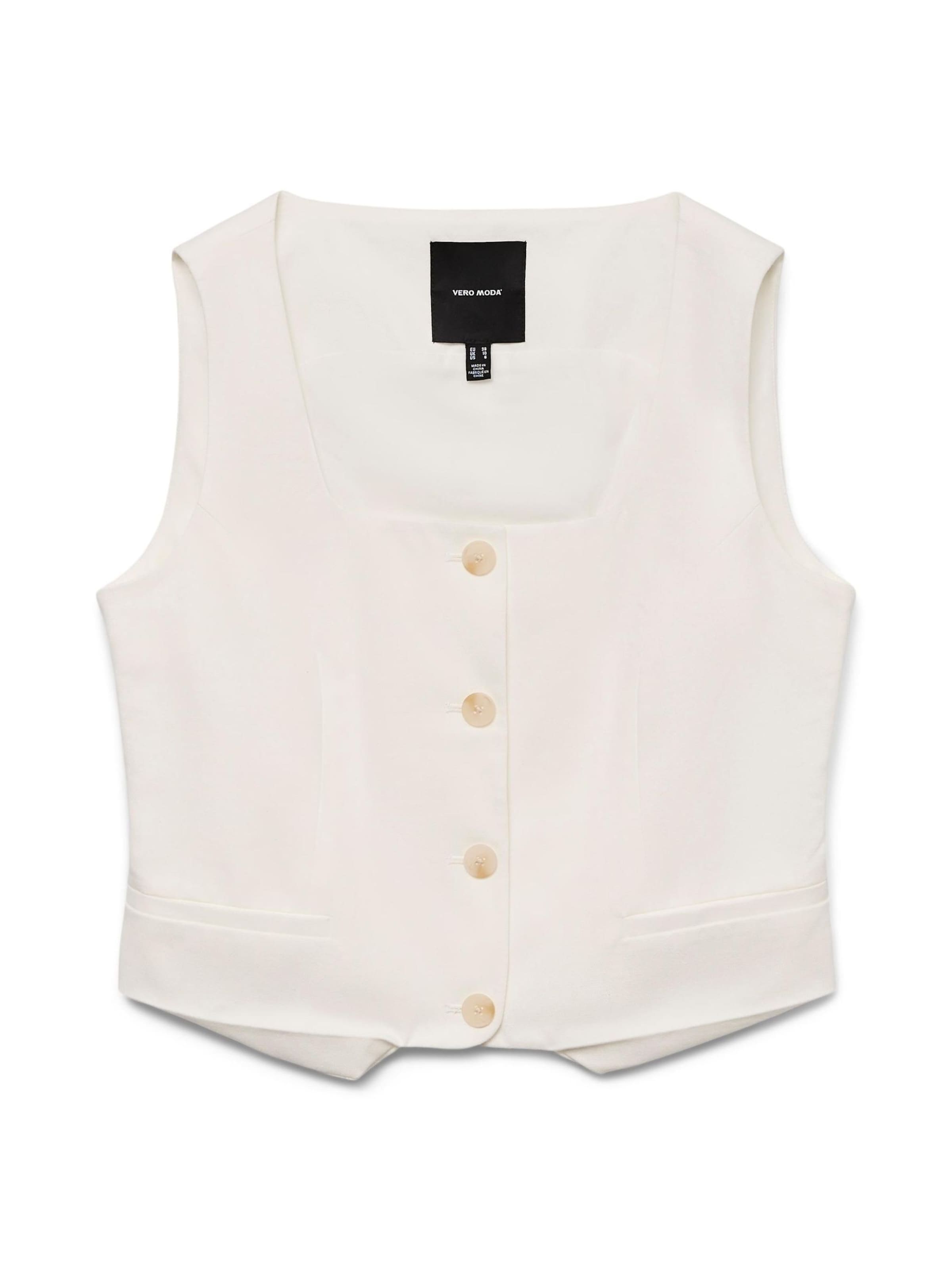VERO MODA Jakkesætsvest i hvid: forside