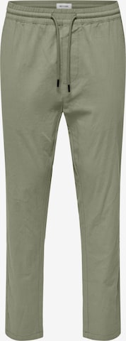 Pantaloni chino 'ONSCapri' di Only & Sons in verde: frontale