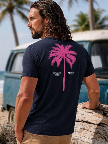Neverless Shirt 'Palme'‌‌‌‌‌‌‌‌ in Blau