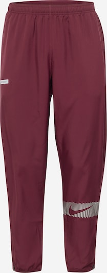 NIKE Sportovní kalhoty 'FLSH CHLLGR' - stříbrně šedá / vínově červená / offwhite, Produkt