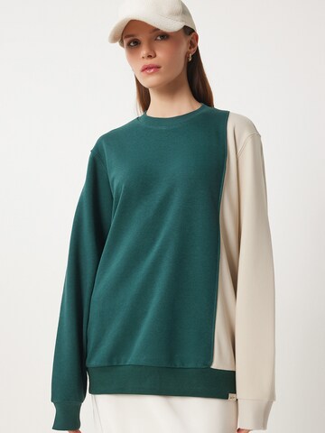 žalia Happiness İstanbul Megztinis be užsegimo: priekis