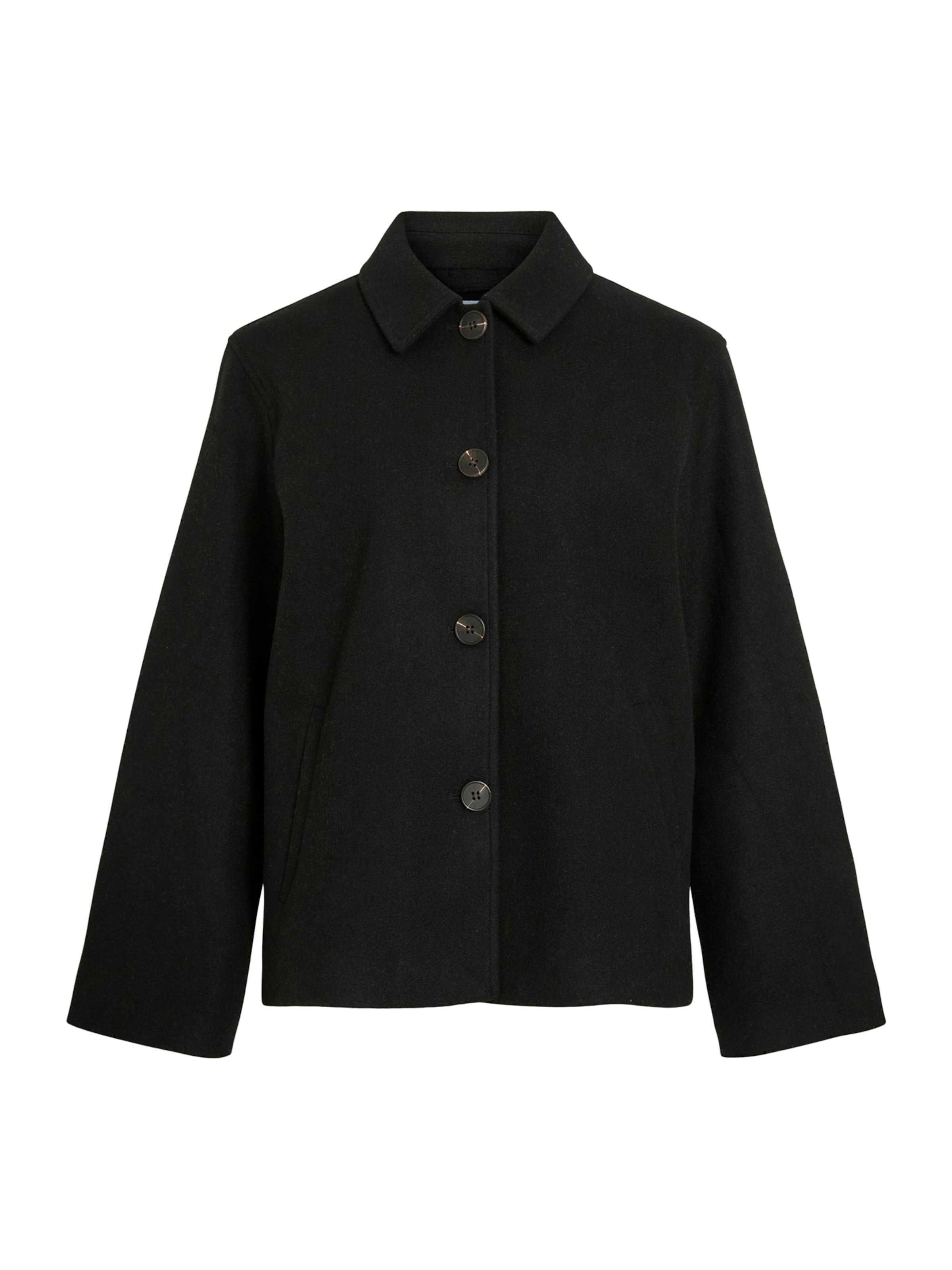 VILA - Chaqueta de entretiempo en negro: frente