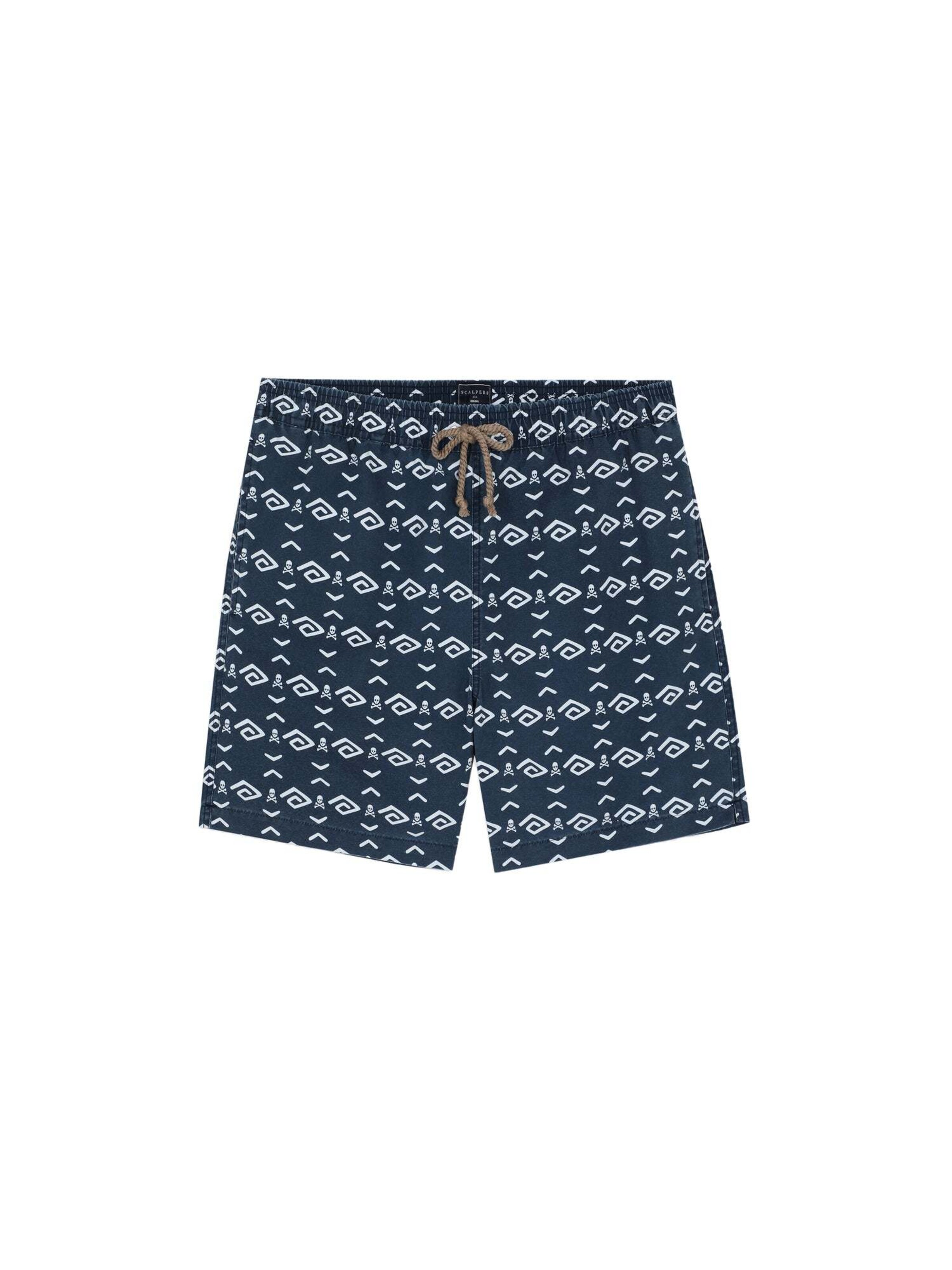 Männer Bademode Scalpers Badeshorts 'Parker' in Navy, Pastellblau - WW45208 Männer Bademode Scalpers Badeshorts 'Parker' in Navy, Pastellblau - WW45208