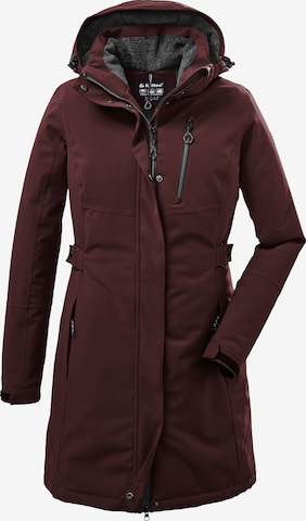 KILLTEC Raincoat in Red: front