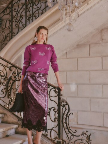 love & roses Pulover | roza barva