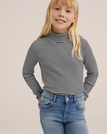 T-Shirt WE Fashion en noir : devant