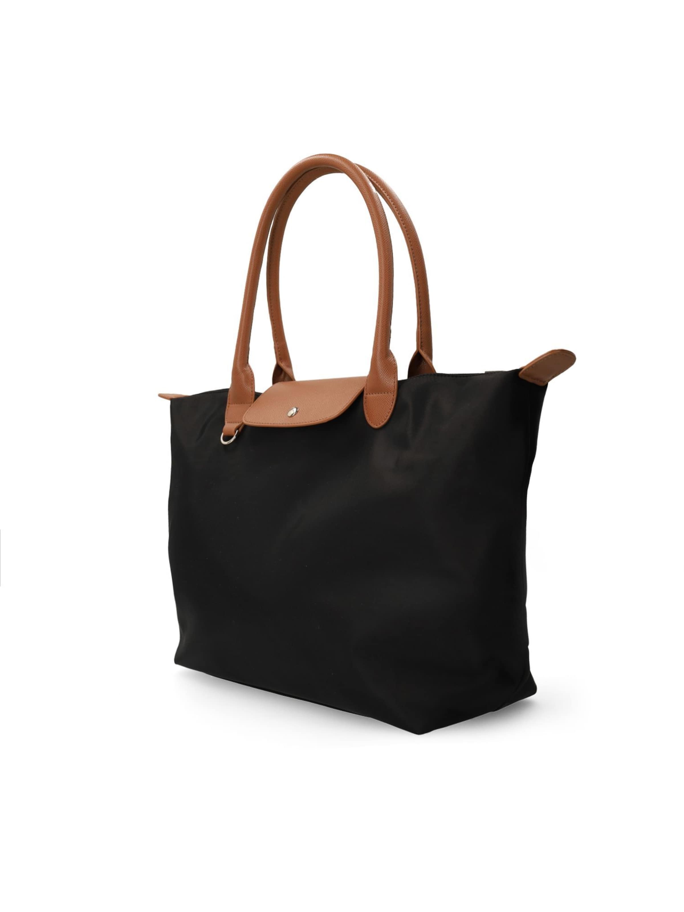 MANFIELD Handtasche in Schwarz