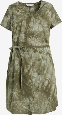 Studio Untold Shirt Dress in Green: front