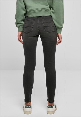 Urban Classics Skinny Jeans i svart