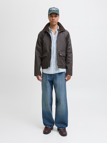 JACK & JONES Классический крой Рубашка 'JORNORREBRO' в Синий