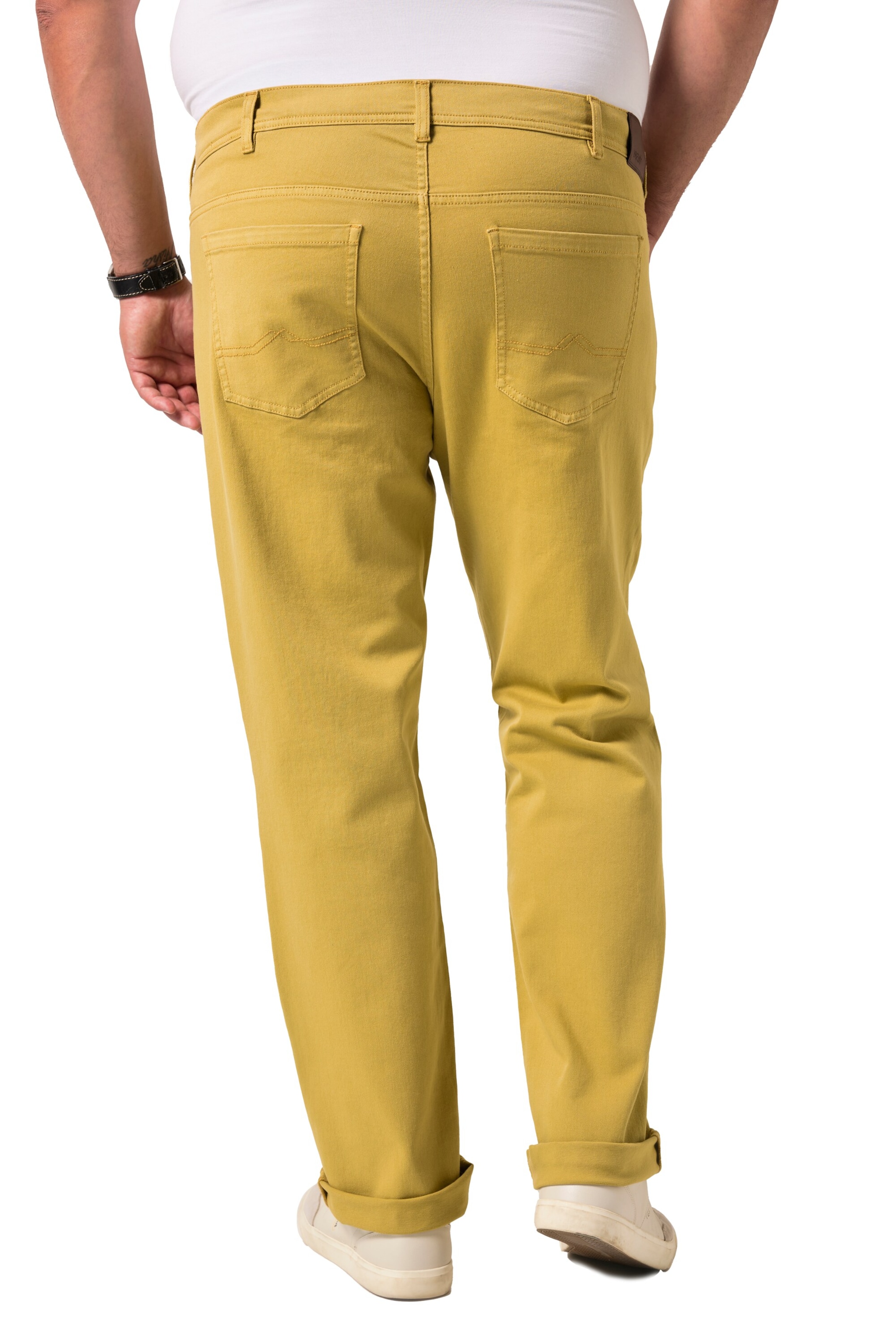 Men Plus Regular Jeans in Gelb