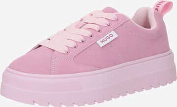 Baskets basses 'Lyssa' HUGO en rose : devant