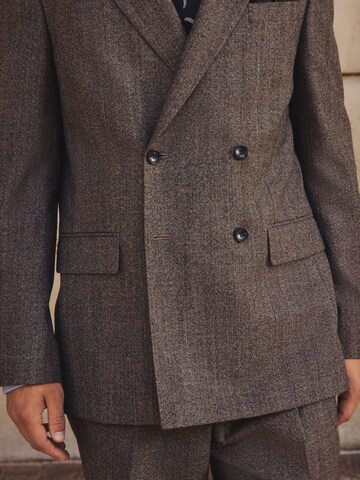 Next Regular Fit Sakko in Braun