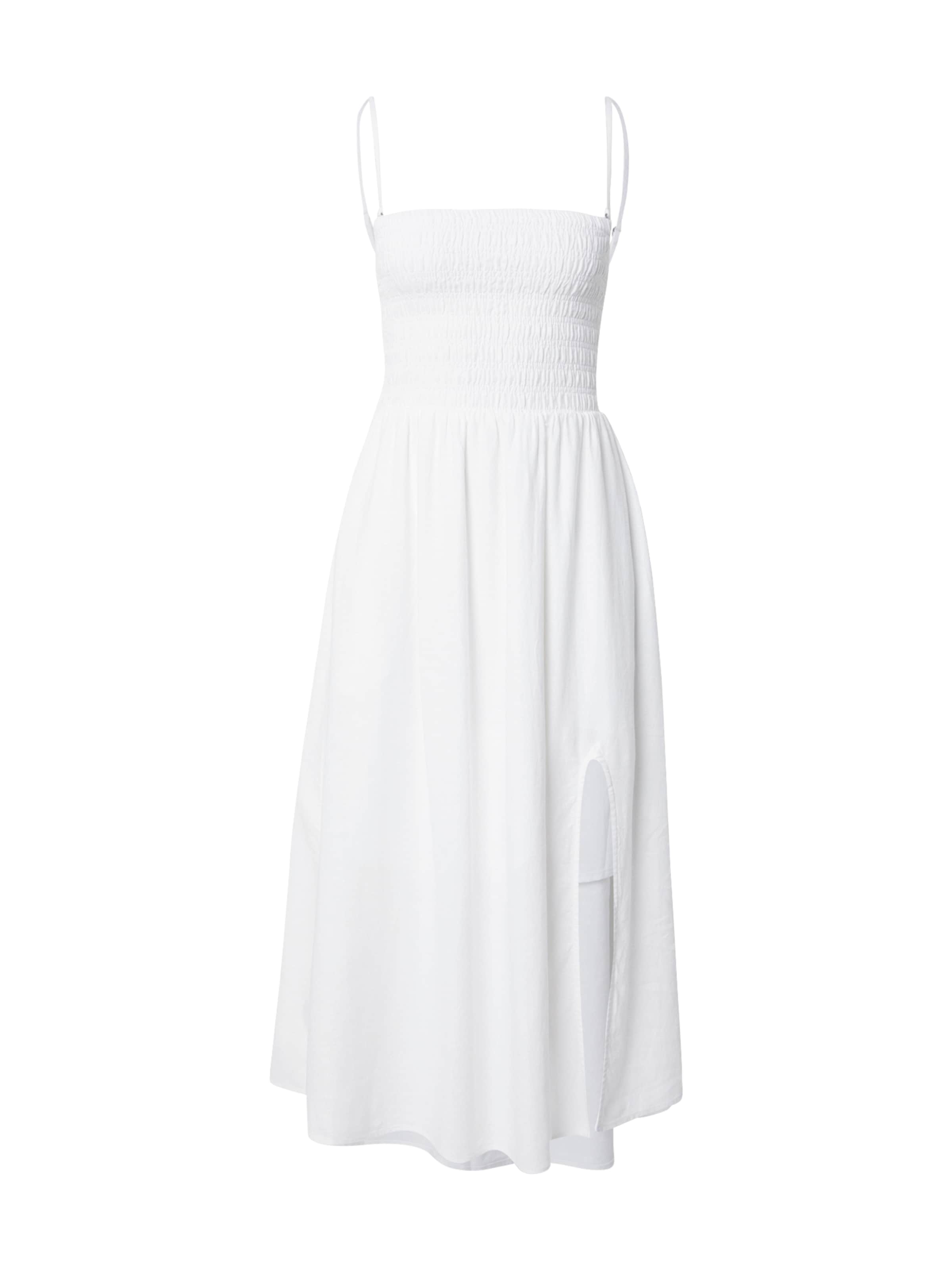 HOLLISTER Sommerkjole i hvid: forside