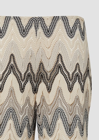 s.Oliver BLACK LABEL Wide Leg Hose in Beige