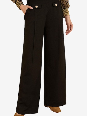 Wide leg Pantaloni di love & roses in nero: frontale