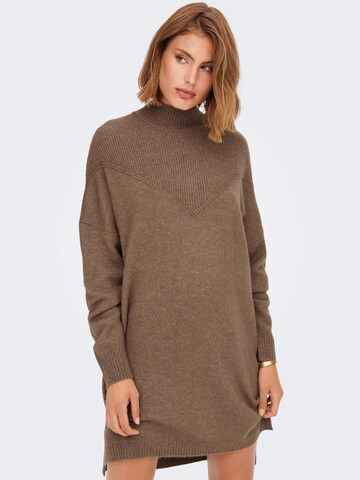 ONLY Knitted dress in Brown