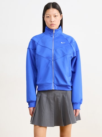 Nike Sportswear Кофта на молнии в Синий: спереди