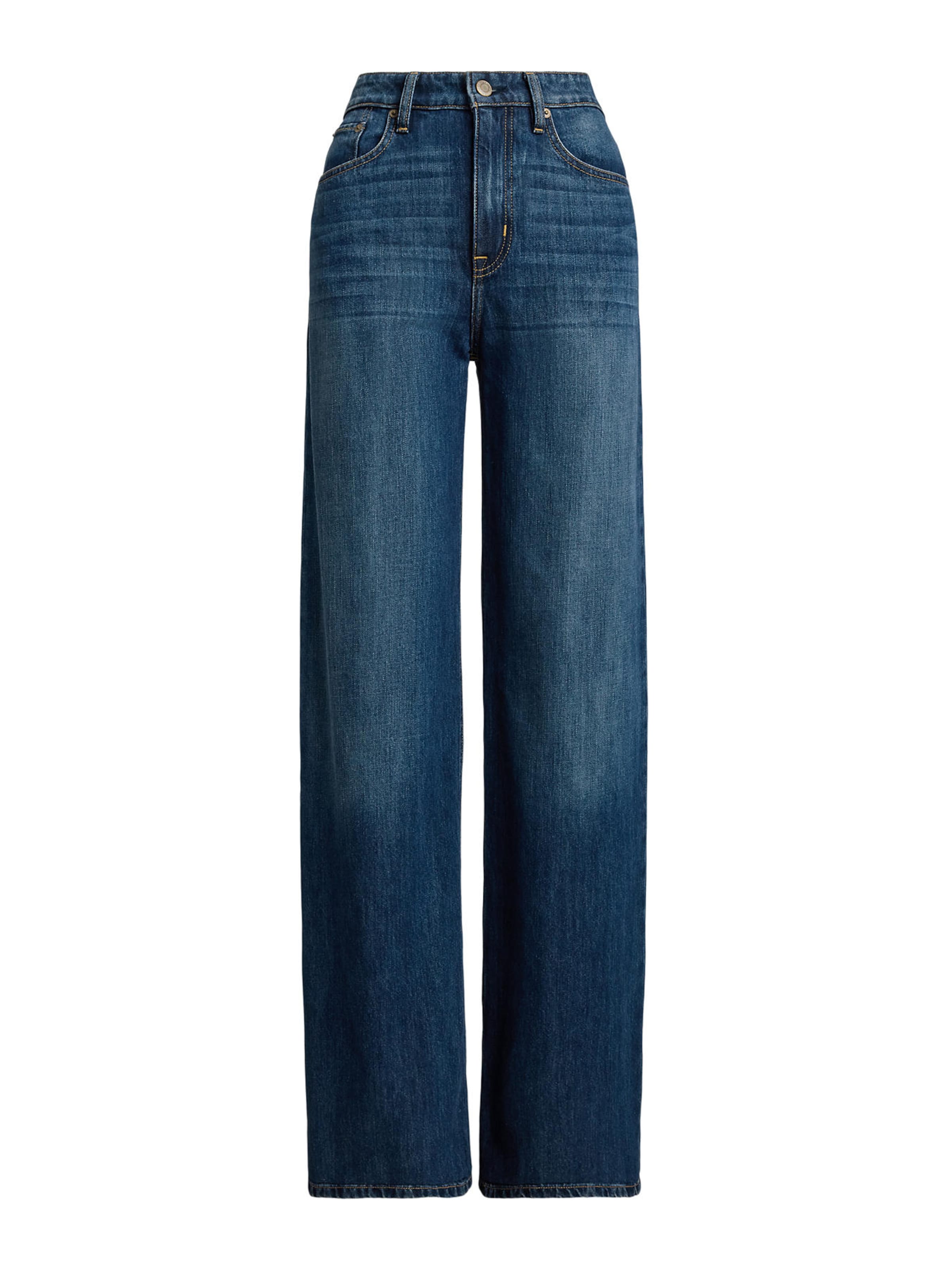 Lauren Ralph Lauren Široký strih Džínsy 'HIRS' - Modrá: predná strana