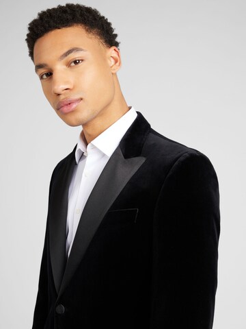 BOSS Slim fit Blazer 'H-Hutson-Tux' in Black