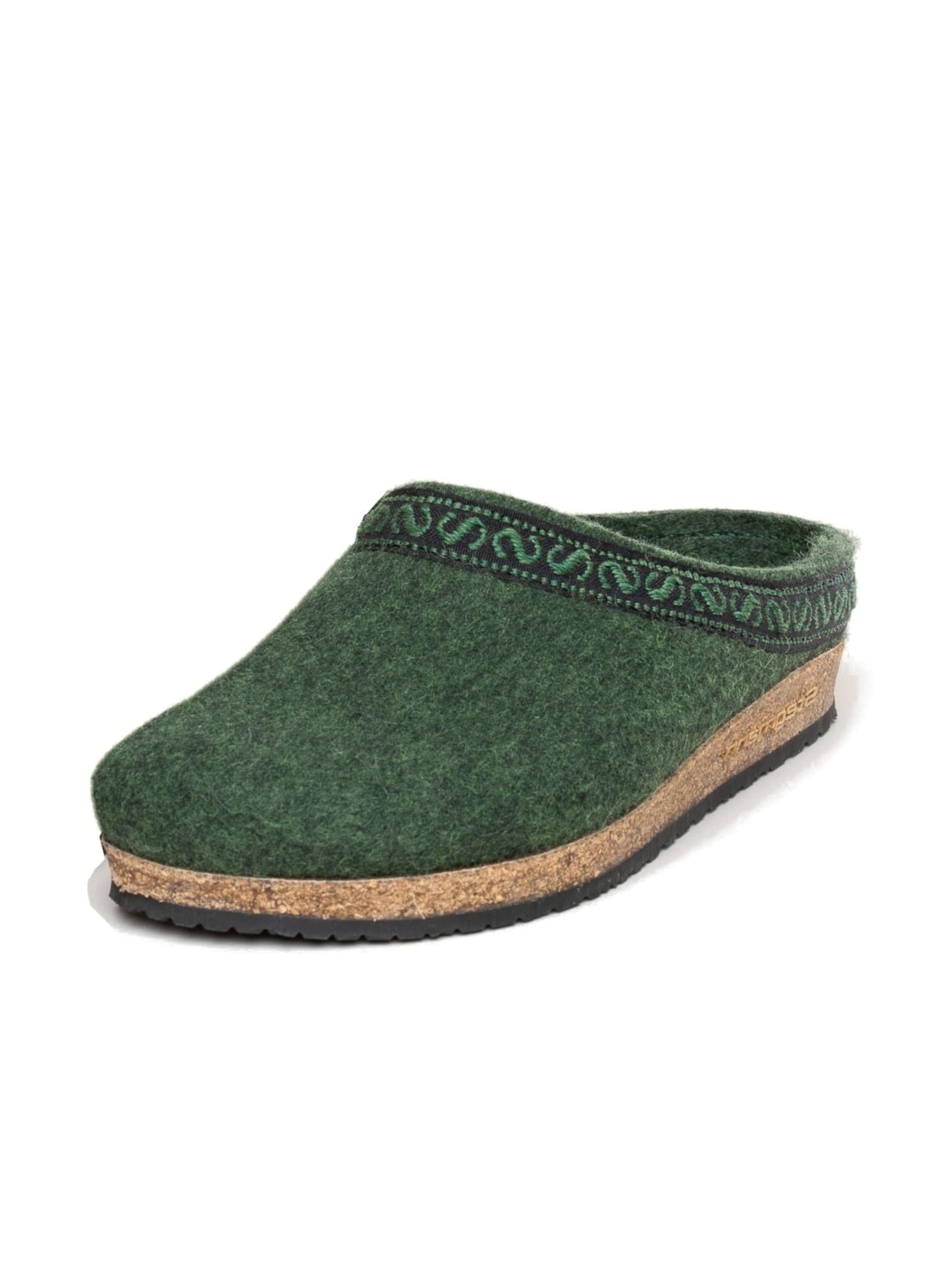 Stegmann Clogs 'Filzclogs Stegmann 108' in Green: front