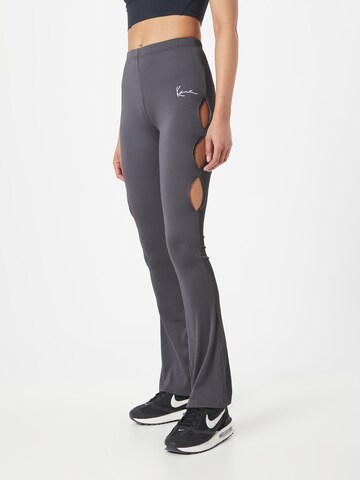 Karl Kani Flared Leggings in Grey: front