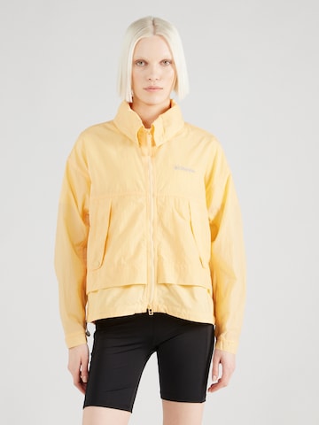 Veste outdoor COLUMBIA en jaune : devant