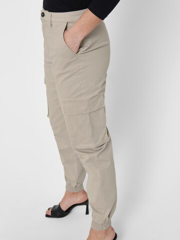 ONLY - Tapered Pantalón cargo 'ONLTIGER' en beige