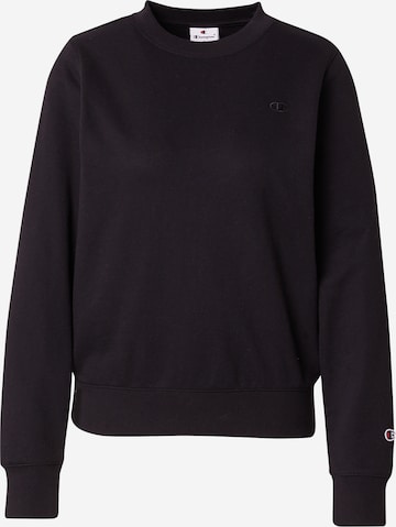 Champion Authentic Athletic Apparel Sweatshirt in Schwarz: Vorderseite
