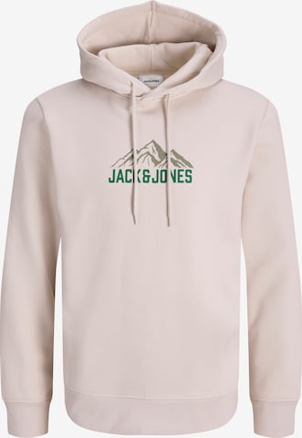 JACK & JONES Collegepaita 'JJROCHE' värissä beige: etupuoli