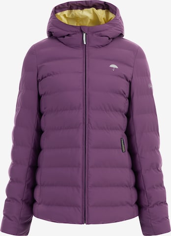 Veste fonctionnelle 'Kilata' Schmuddelwedda en violet : devant