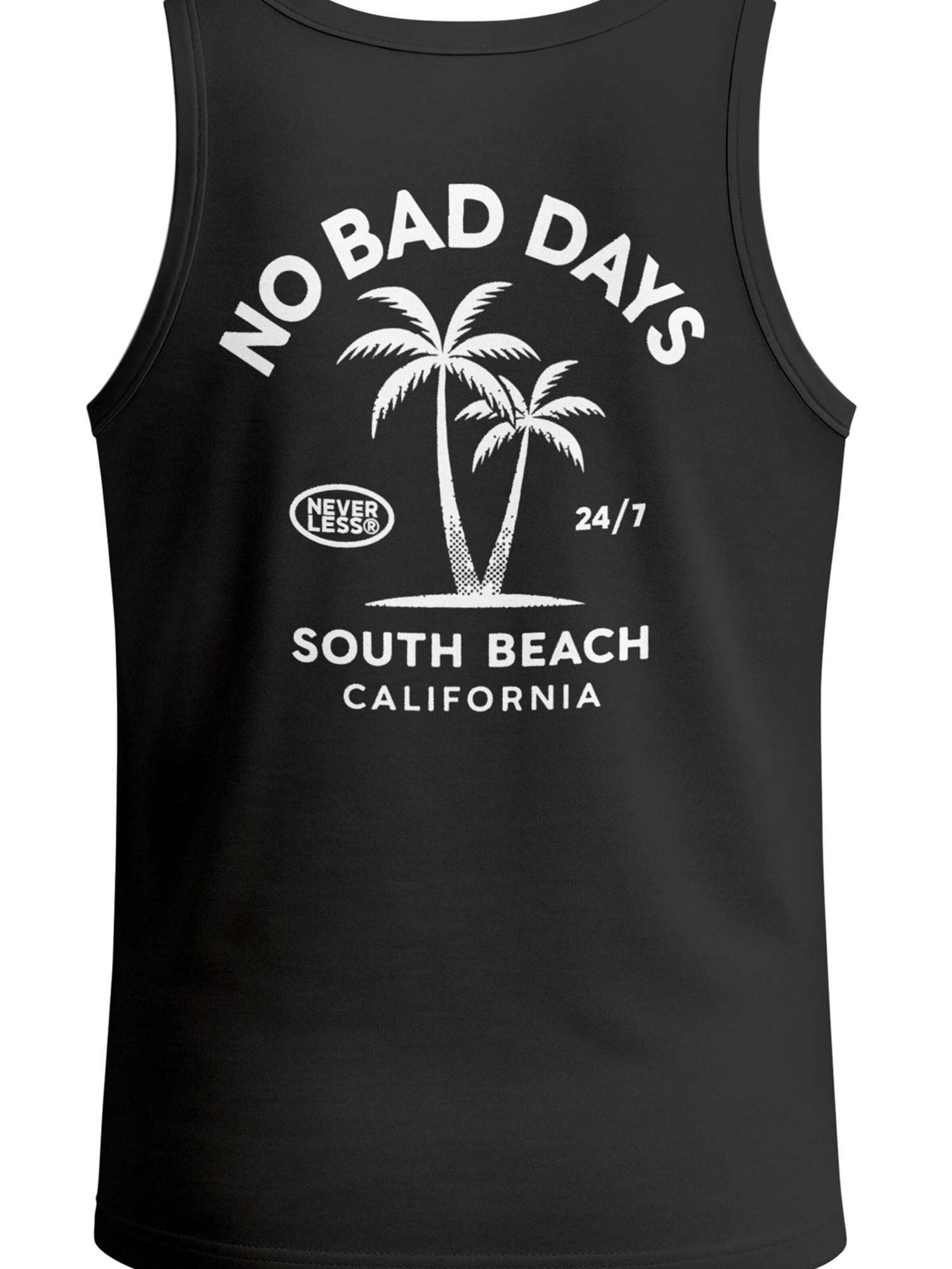 Neverless Shirt 'No Bad Days' in Black: front