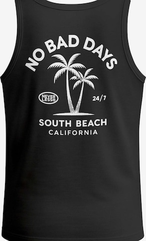 Neverless Shirt 'No Bad Days' in Black: front