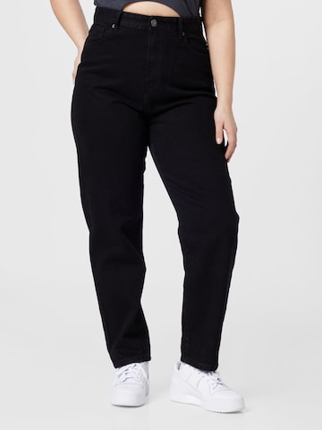 Nasty Gal Plus Loose fit Jeans in Black: front