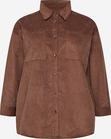 Cotton On Curve Between-Season Jacket in Brown: front